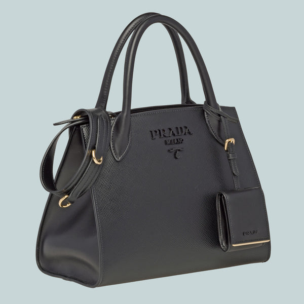 Prada mini monochrome discount bag