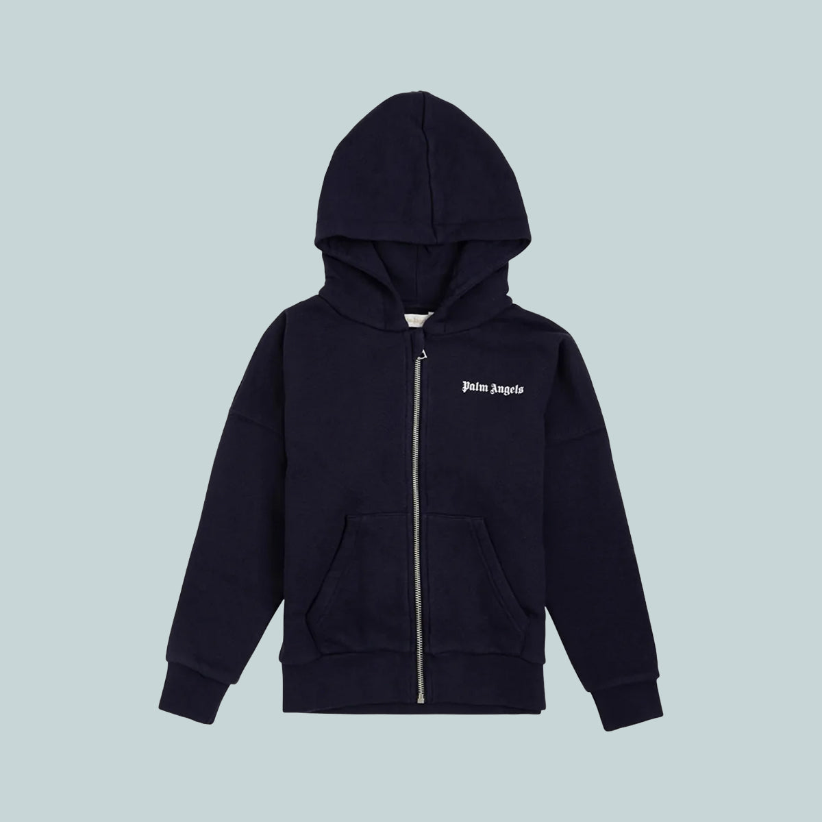 Palm Angel Kids Classic logo zip hoodie navy GLDNN Shop