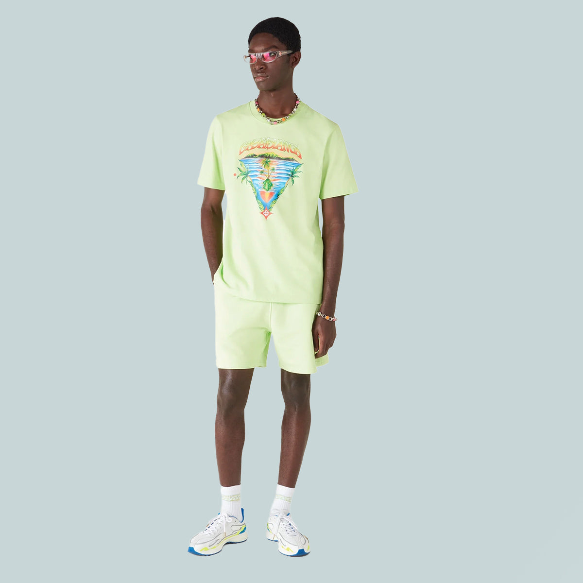 Innocence Triangle Sweatshort Green