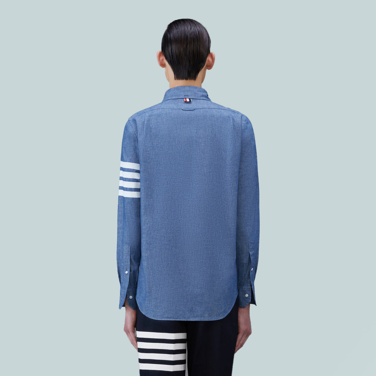 Chambray 4-Bar Shirt Blue