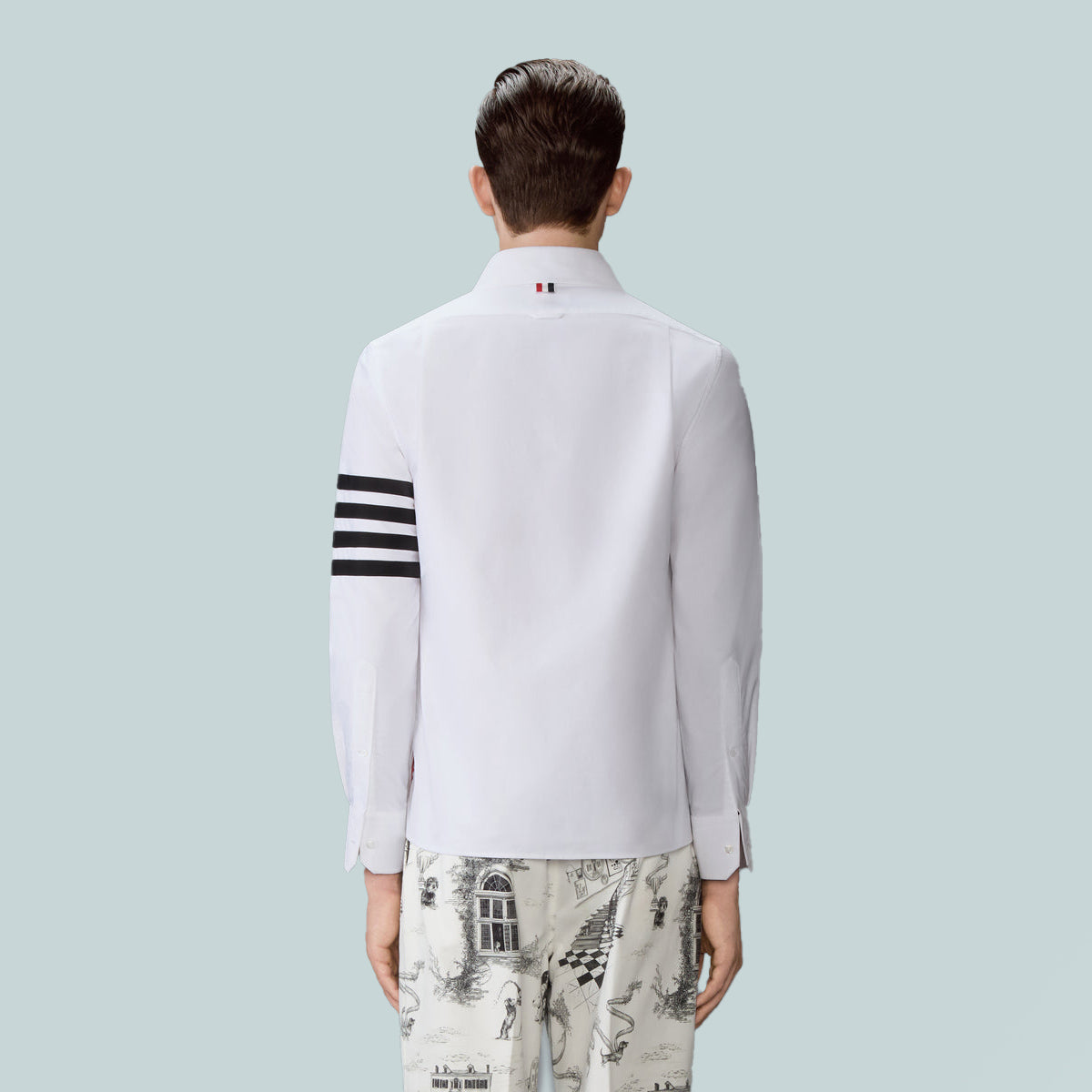 4-Bar Oxford Shirt White