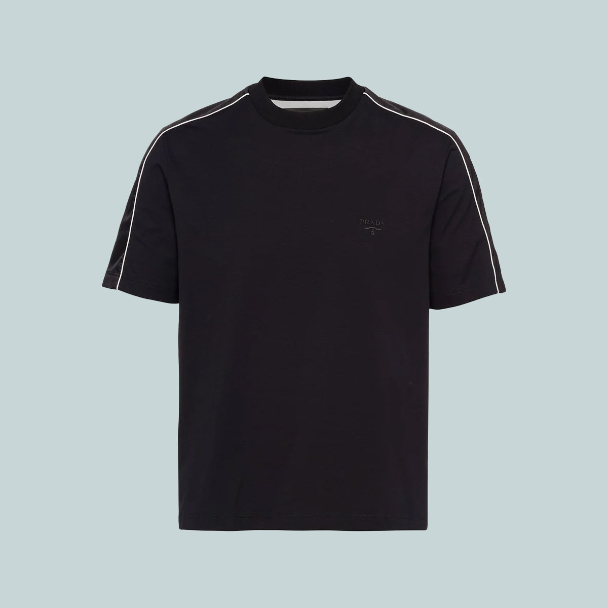 Stretch Cotton T-Shirt Black