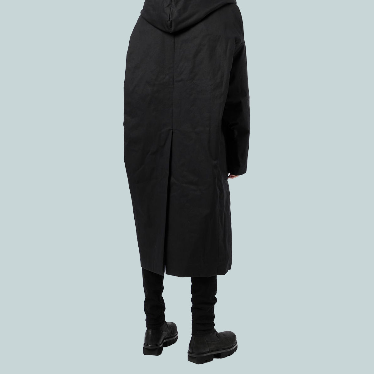 Snap Front Peter Coat Black