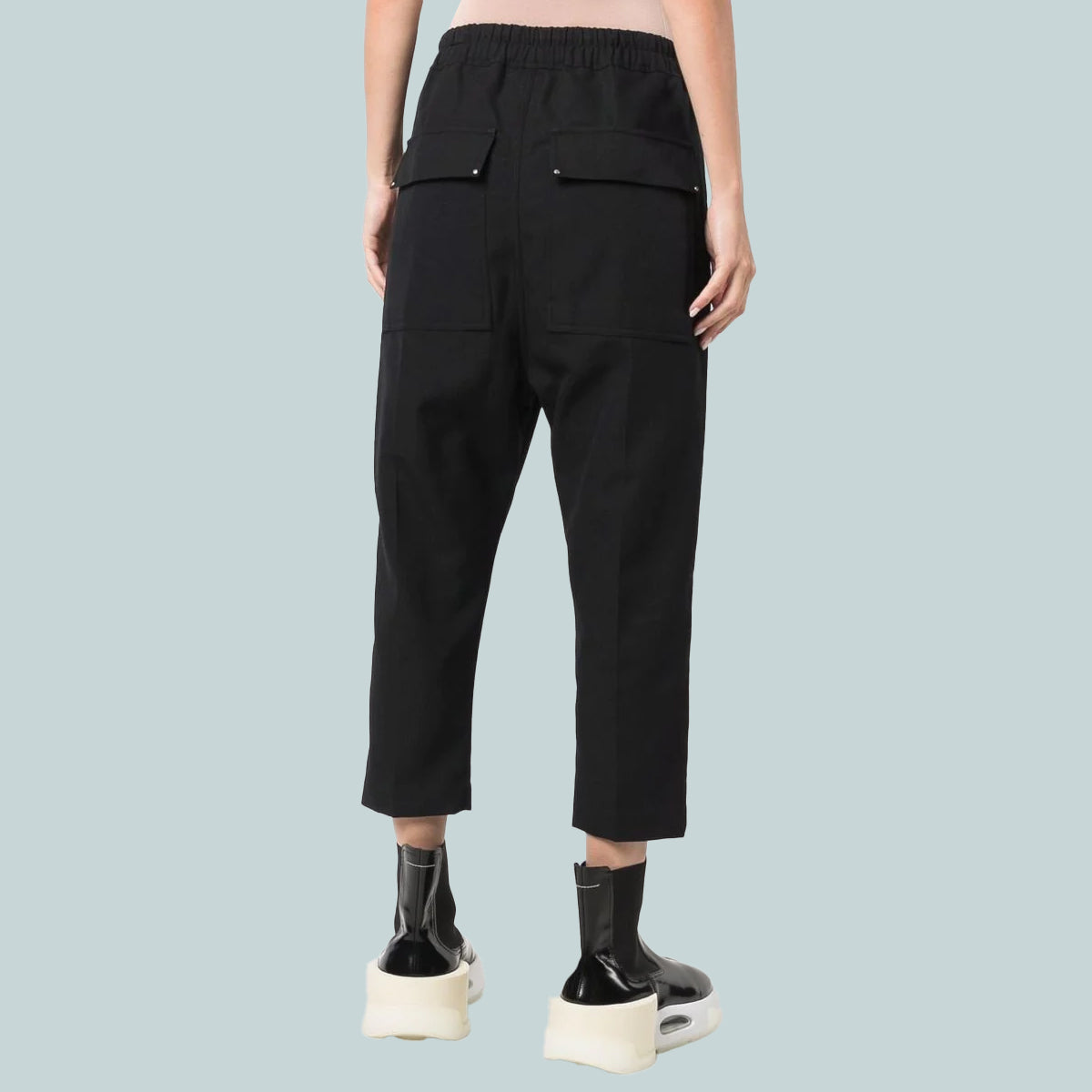 Drawstring Cropped Astaires Black