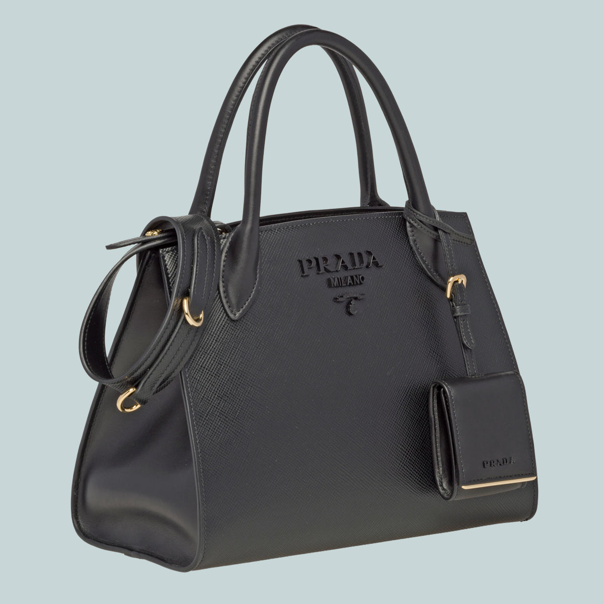 Small Saffiano Leather Prada Monochrome Bag
