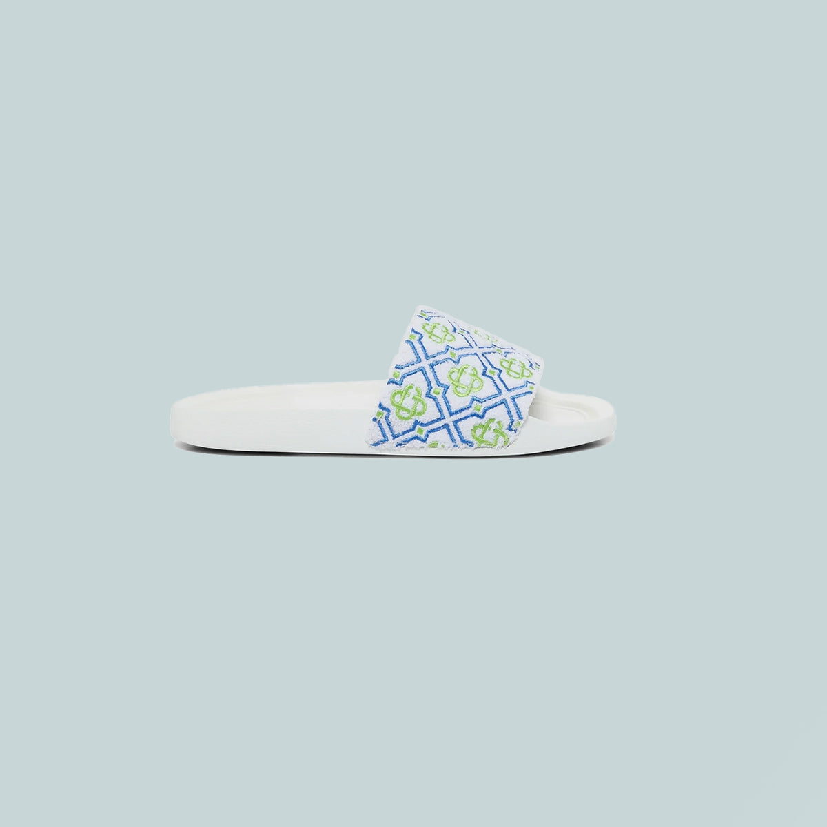 Women's Monogram Pool Slide White