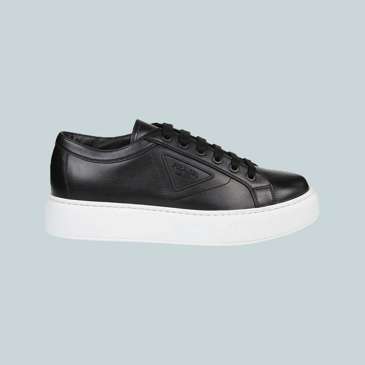 Prada brushed leather sneakers