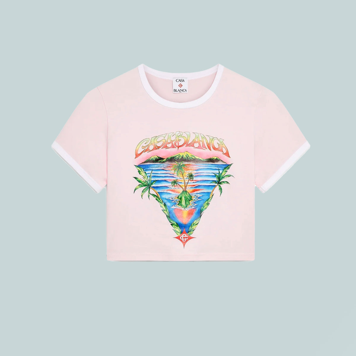 Innocence Triangle Baby Tee Pink