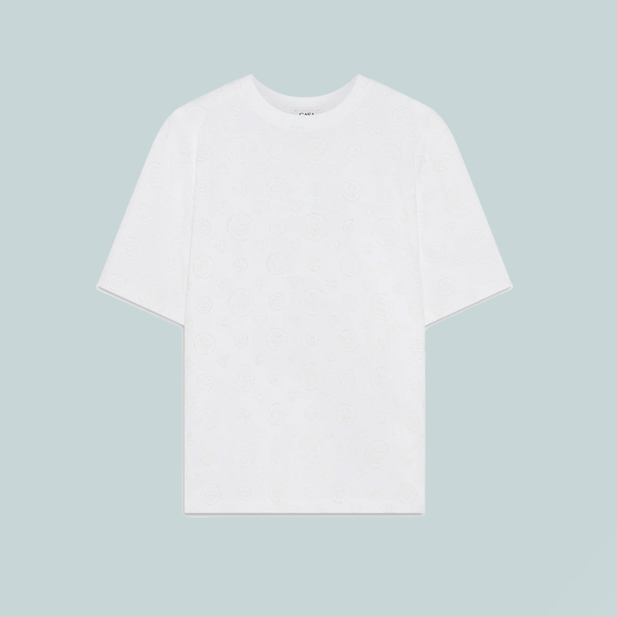 Applique Monogram Oversized T-Shirt White