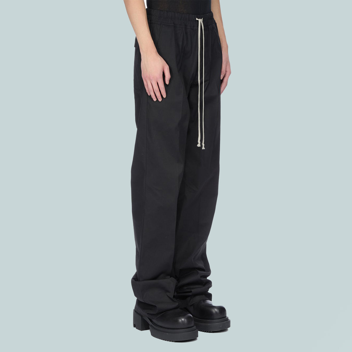 Cotton Poplin Dietrich Drawstring Black