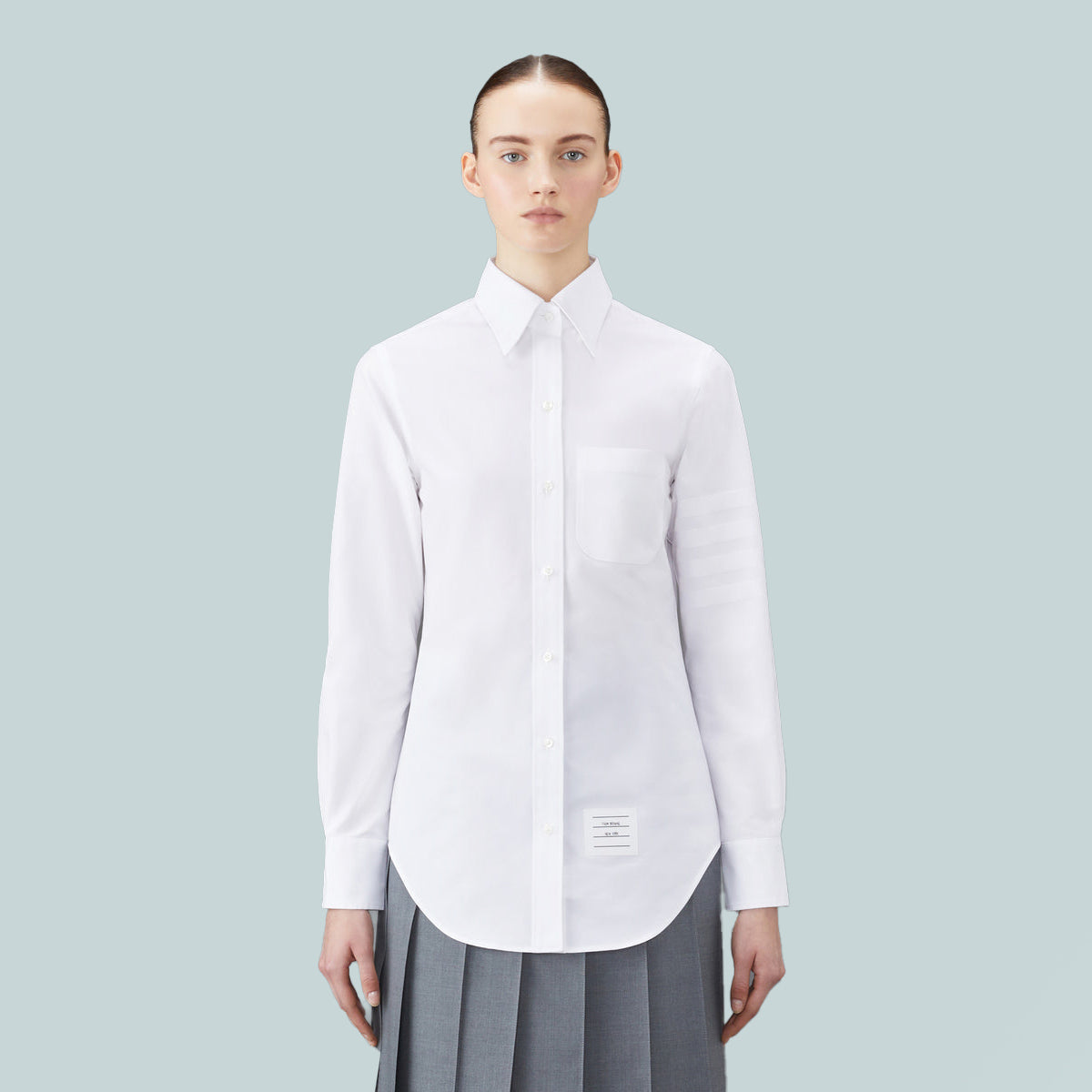 Women's Oxford Classic 4-Bar Shirt White