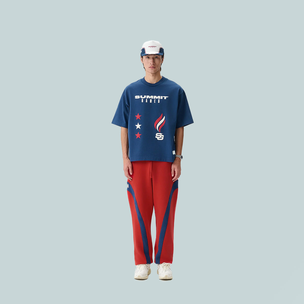 Champion Logo Classic Tee - Maritime Blue