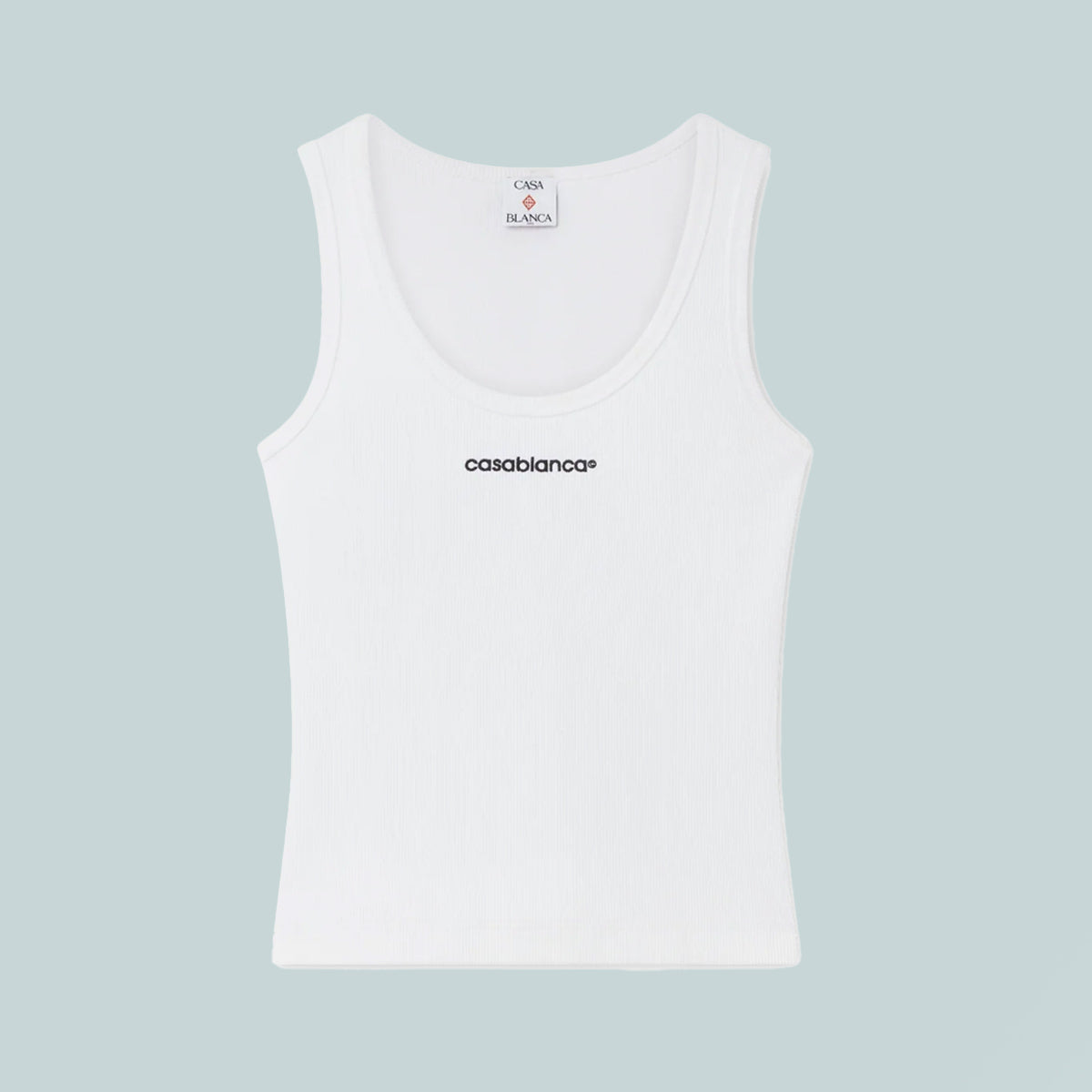 Women's Ribbed Tank Top White