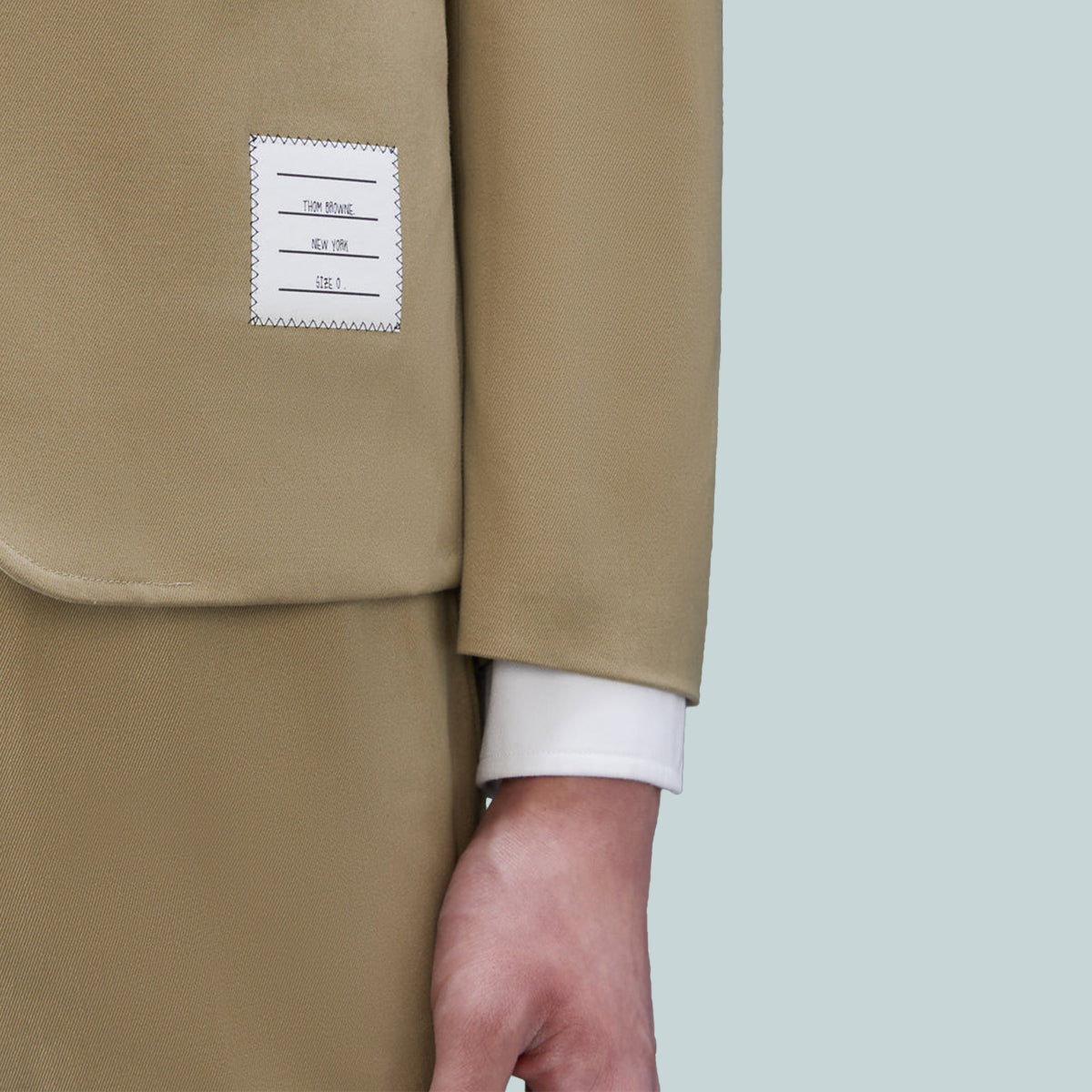 Cotton Twill 4-Bar Unconstructed Classic Sport Coat Beige