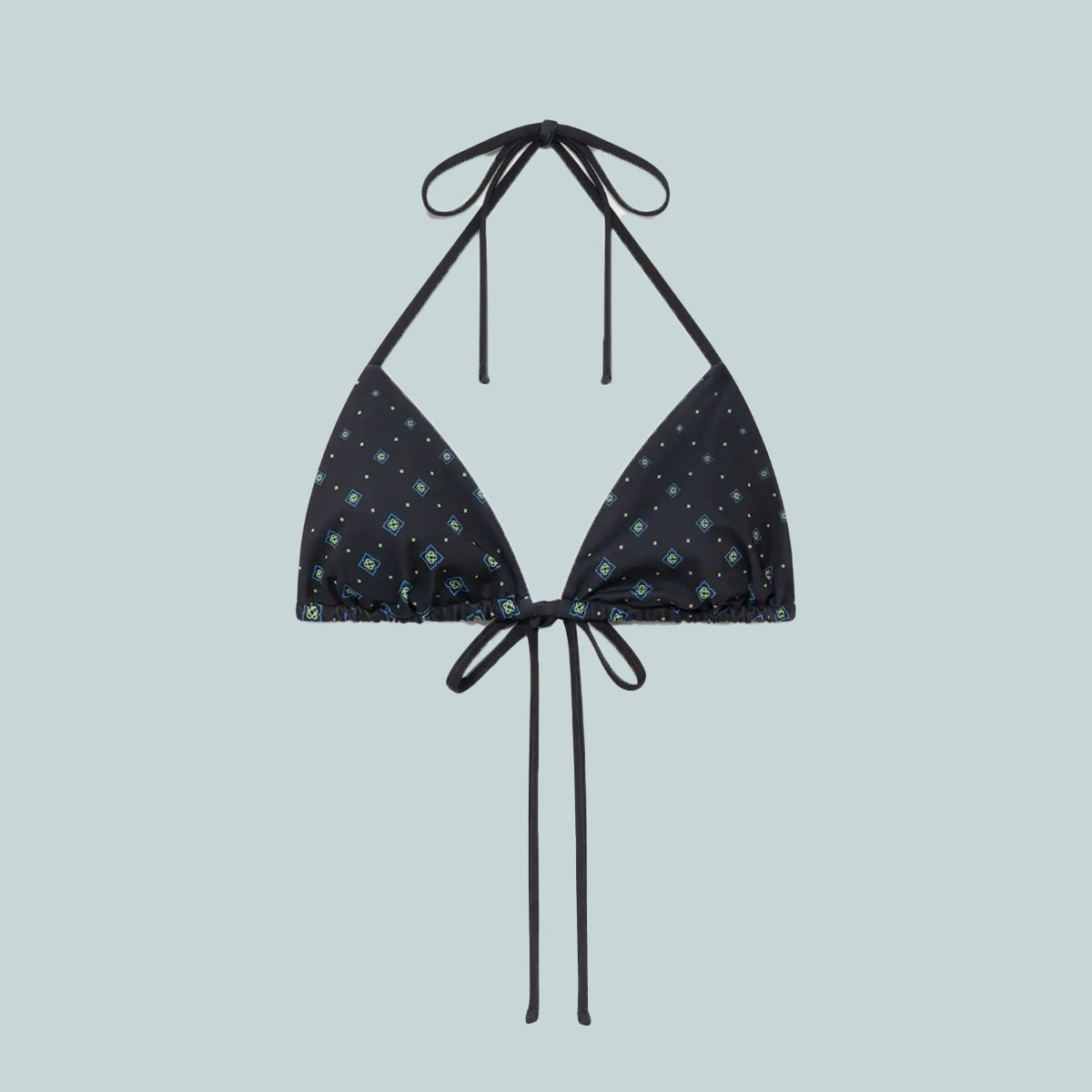 Triangle Bikini Top Degrade Monogram Black