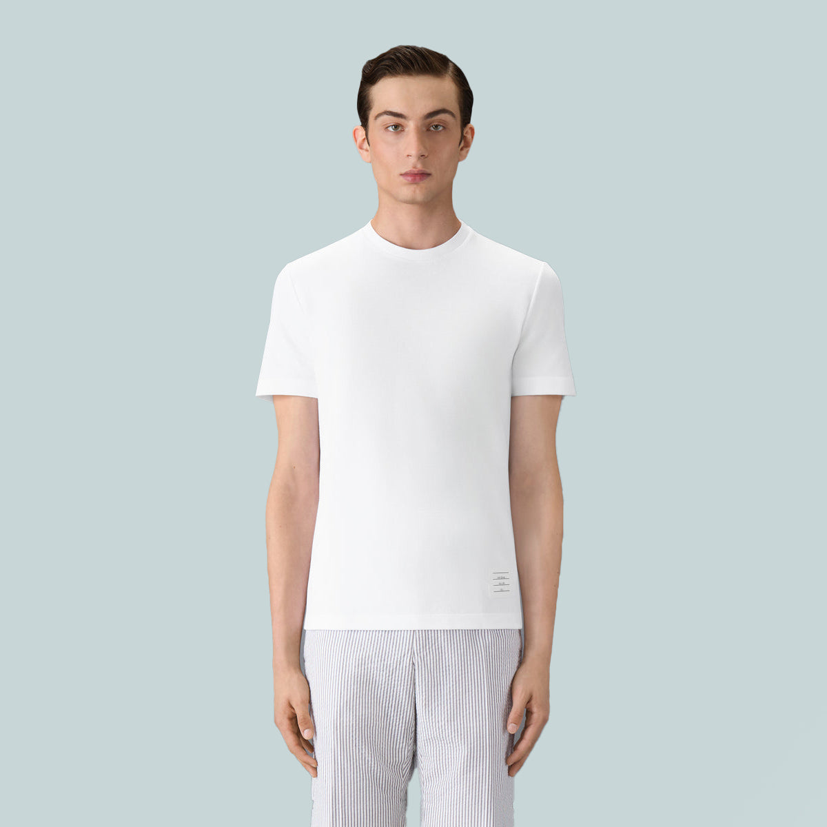 Classic Pique 4-Bar T-Shirt White