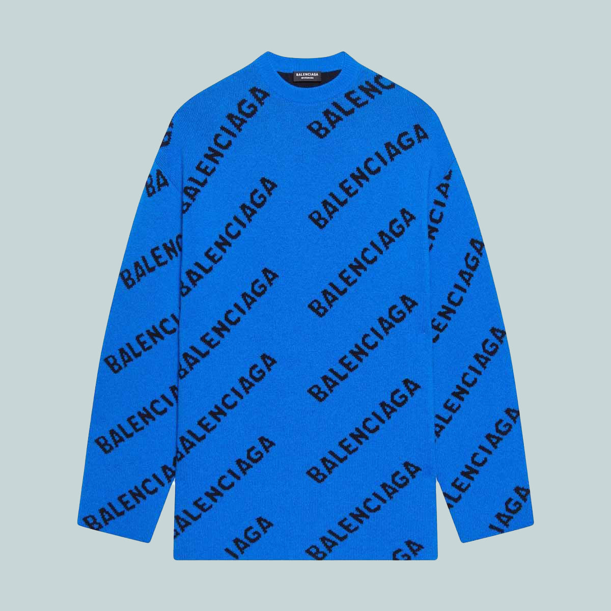 Allover Logo Sweater Blue
