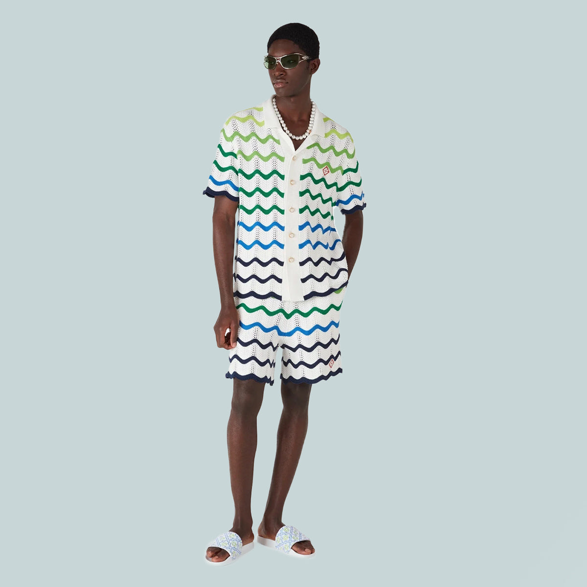 Men's Wave Knit Short Multi