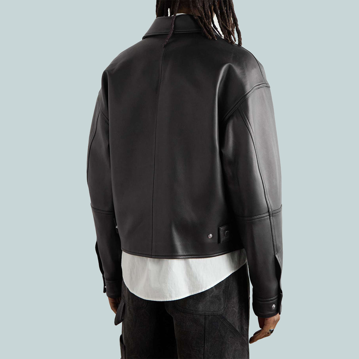 MA Quad Leather Work Jacket Black