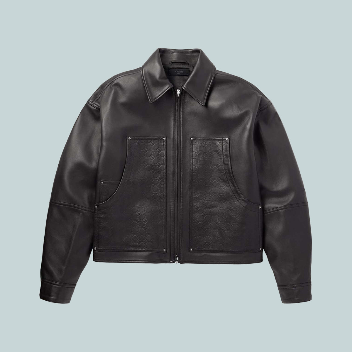 MA Quad Leather Work Jacket Black