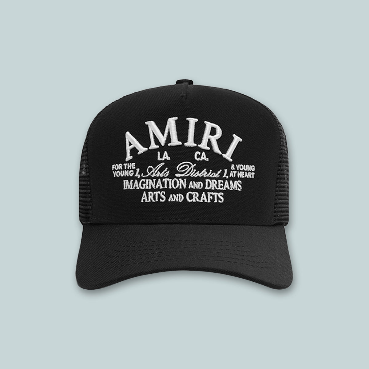 Arts District Trucker Hat Black / White