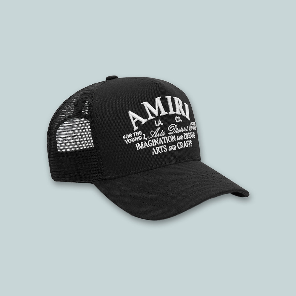 Arts District Trucker Hat Black / White