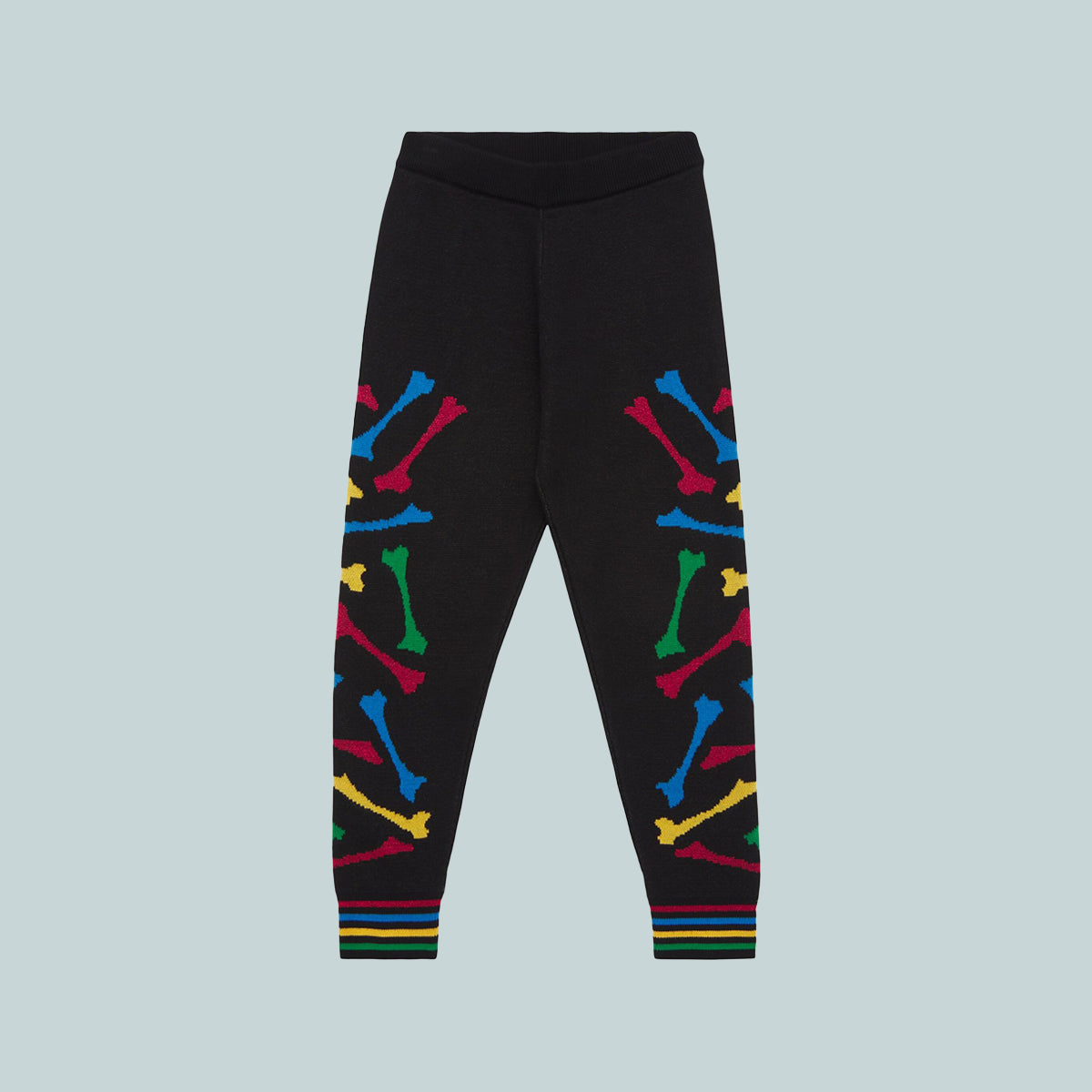 Kids Bones Stacked Sweatpant Black