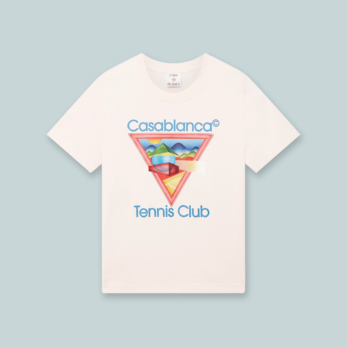 Women's Tennis Club Icon Printed Fitted T-Shirt Pink