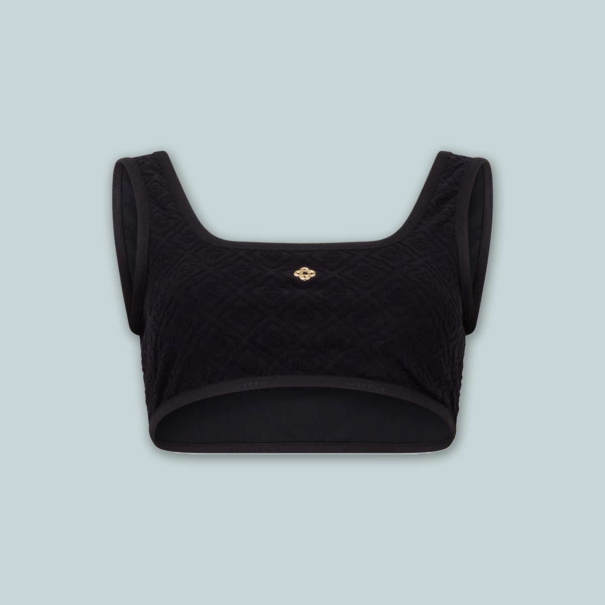 Women's Monogram Bikini Bralette Black