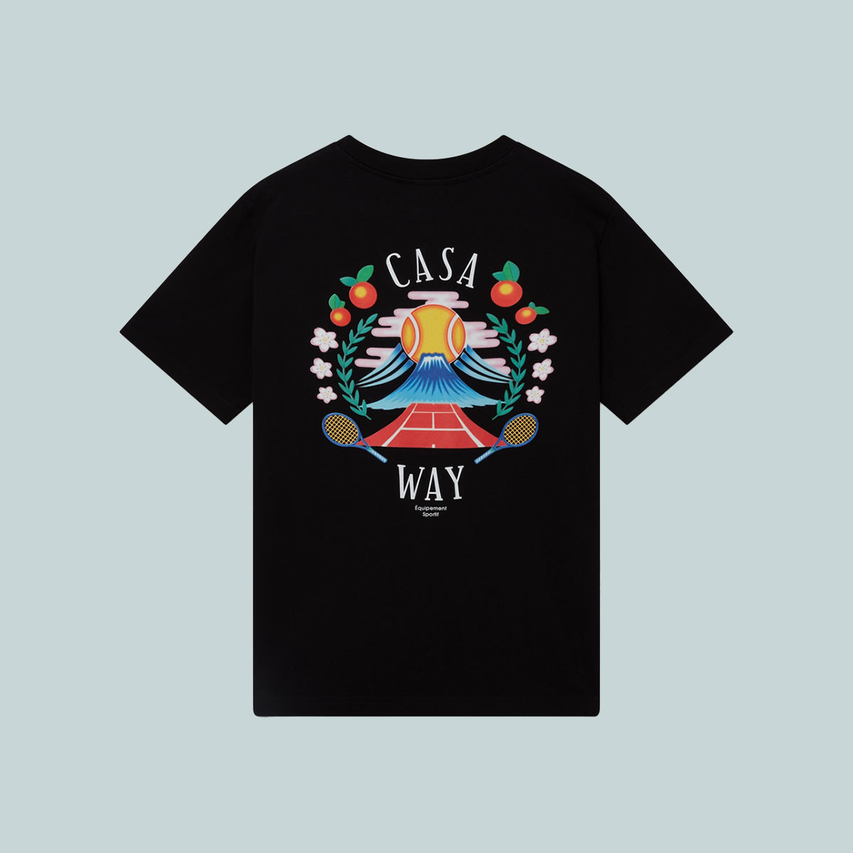 Casa Way Mountain Printed T-Shirt Black