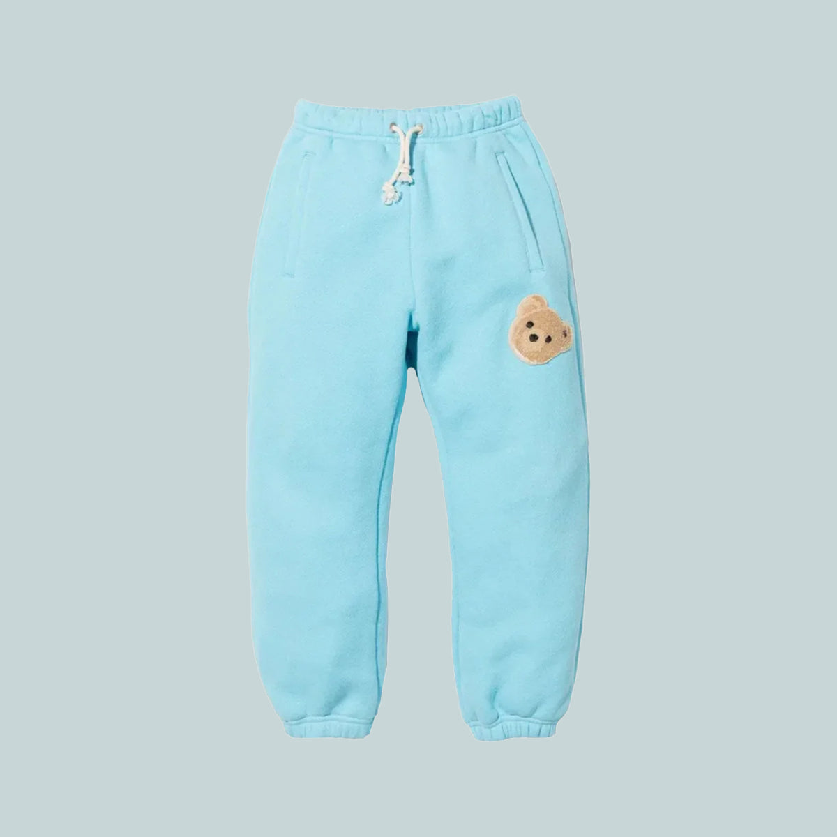 Kids bear sweatpants light blue