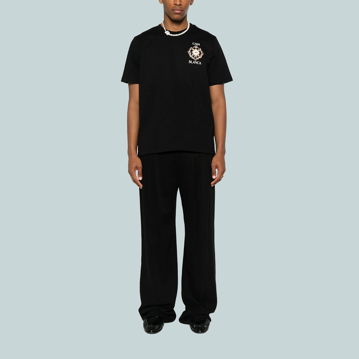 Championship Diamond Printed T-Shirt Black