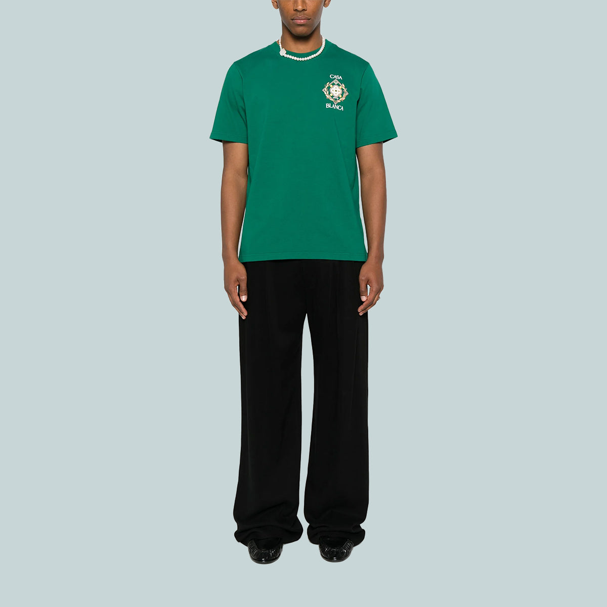 Championship Diamond Printed T-Shirt Green
