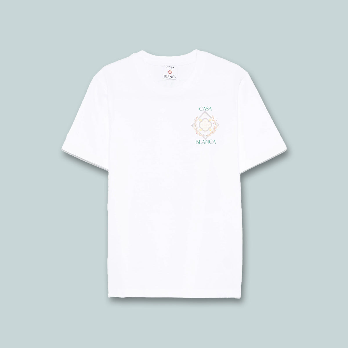 Championship Diamond Printed T-Shirt White