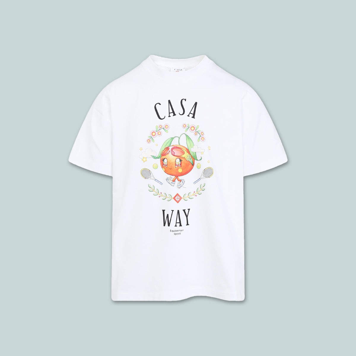 Casa Way Kawaii Orange T-Shirt White