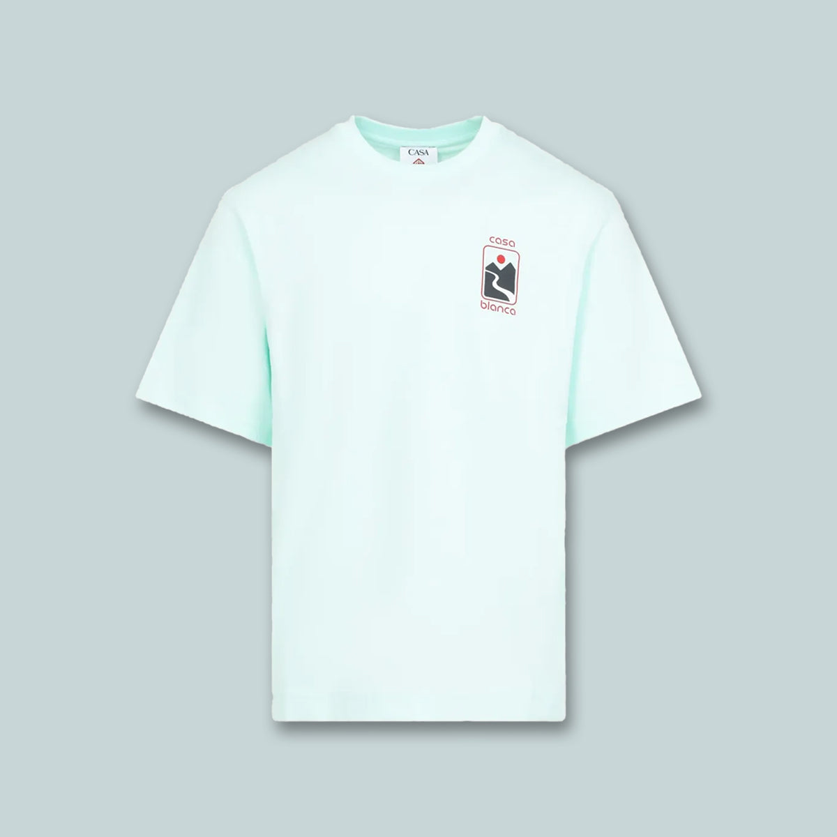 Sunset Valley Printed Oversized T-Shirt Mint