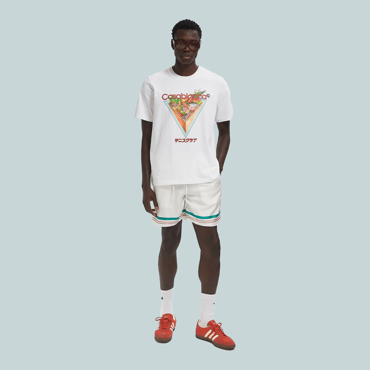 Tennis Club Icon Printed T-Shirt White