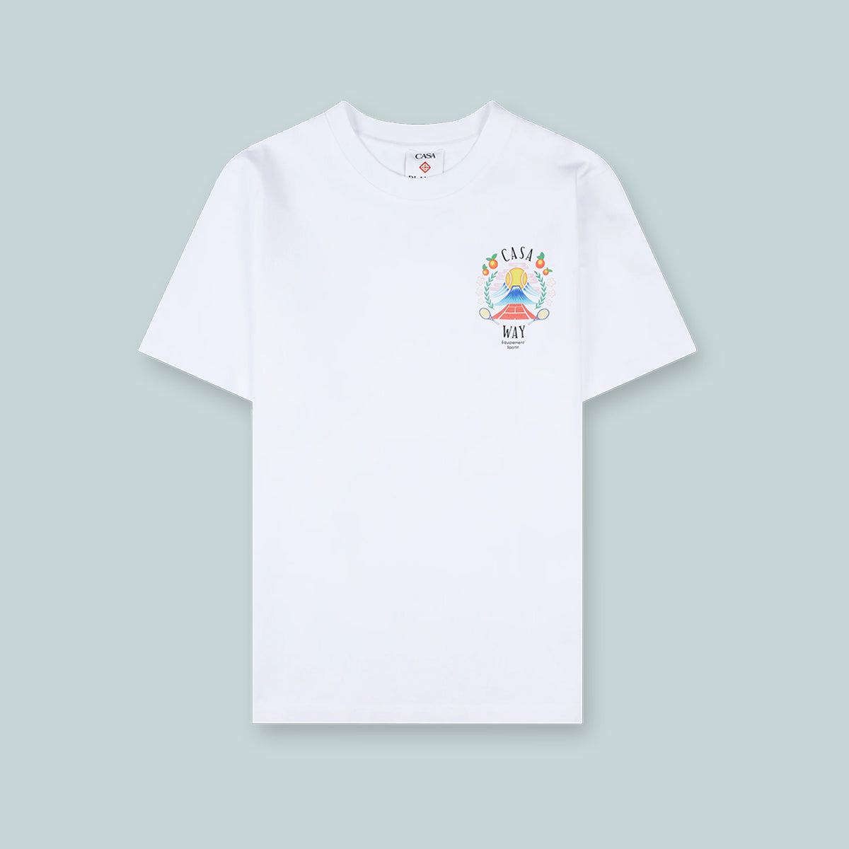 Casa Way Mountain Printed T-Shirt White