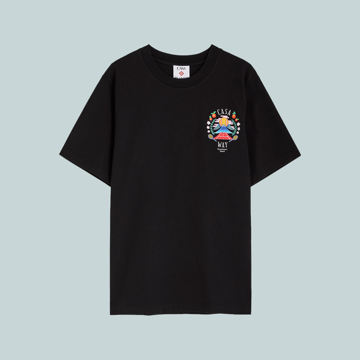 Casa Way Mountain Printed T-Shirt Black