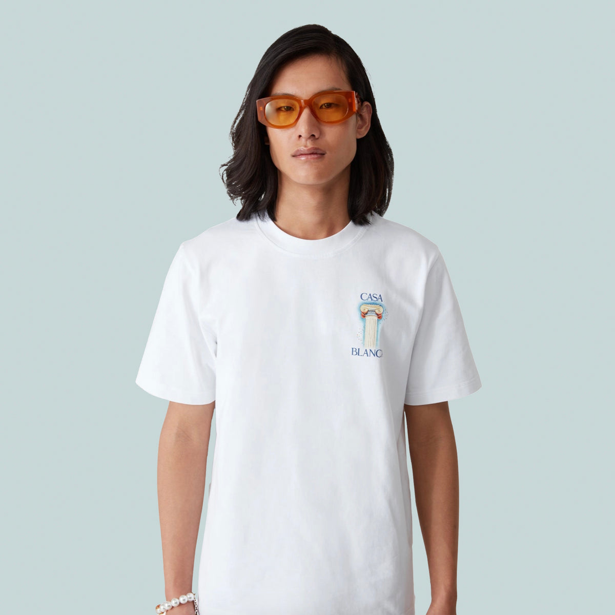 La Colomne Printed T-Shirt White