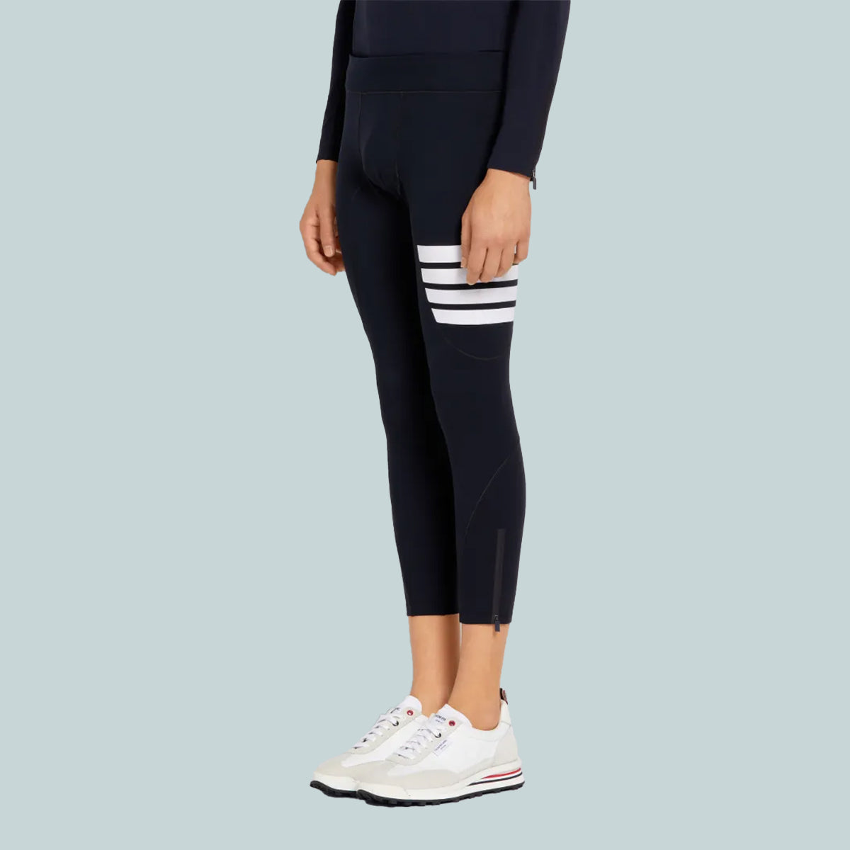 Compression Tights w/ 4-Bar Navy