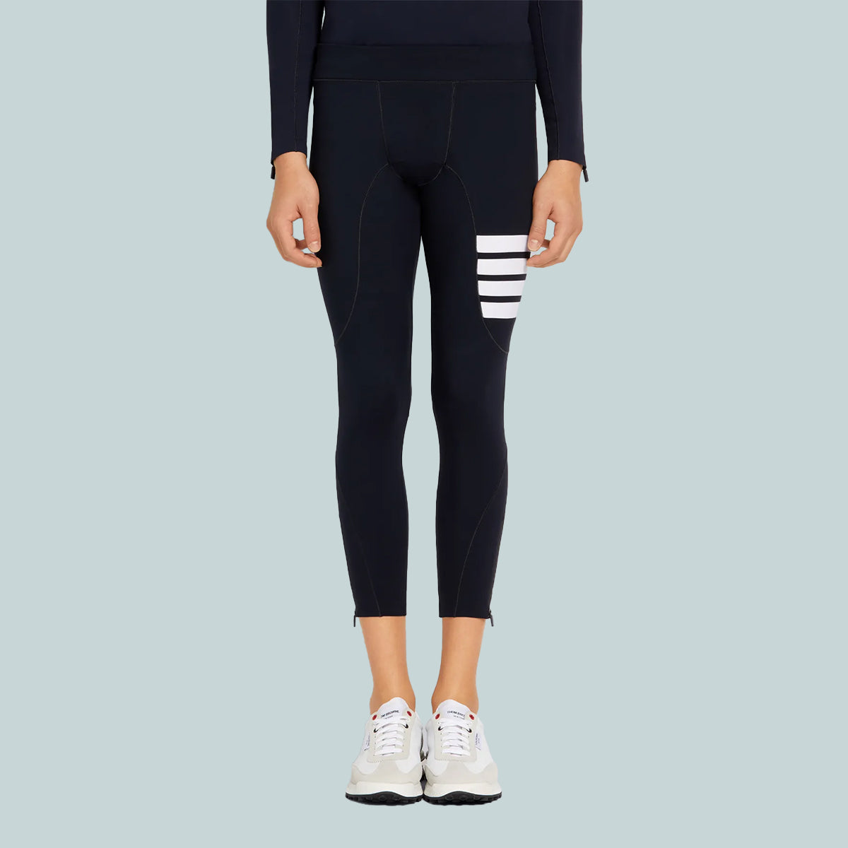 Compression Tights w/ 4-Bar Navy