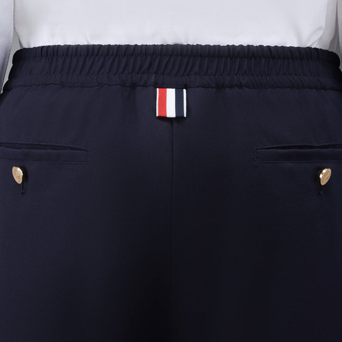 Plain Weave 4-Bar Sweatpants Navy