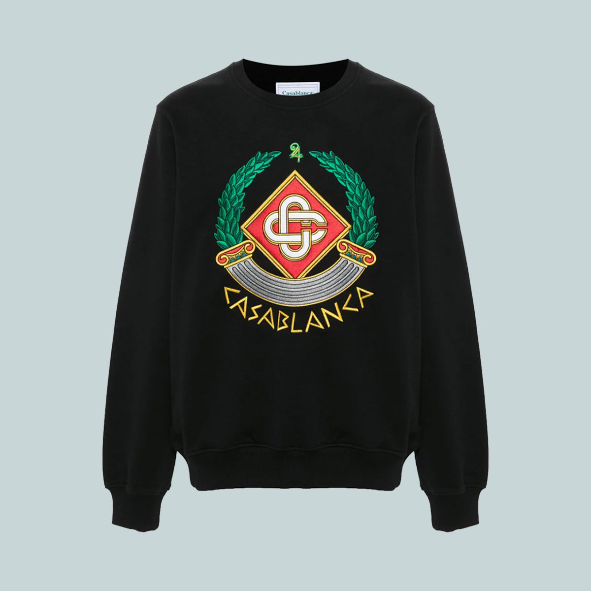 Casa Crest Embroidered Sweatshirt Black