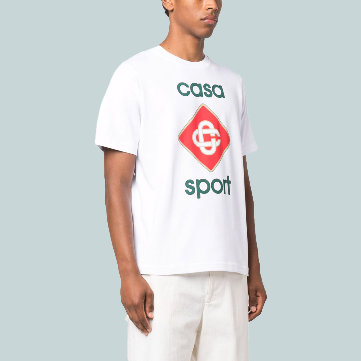 Casa Sport Logo Screen Printed T-Shirt White