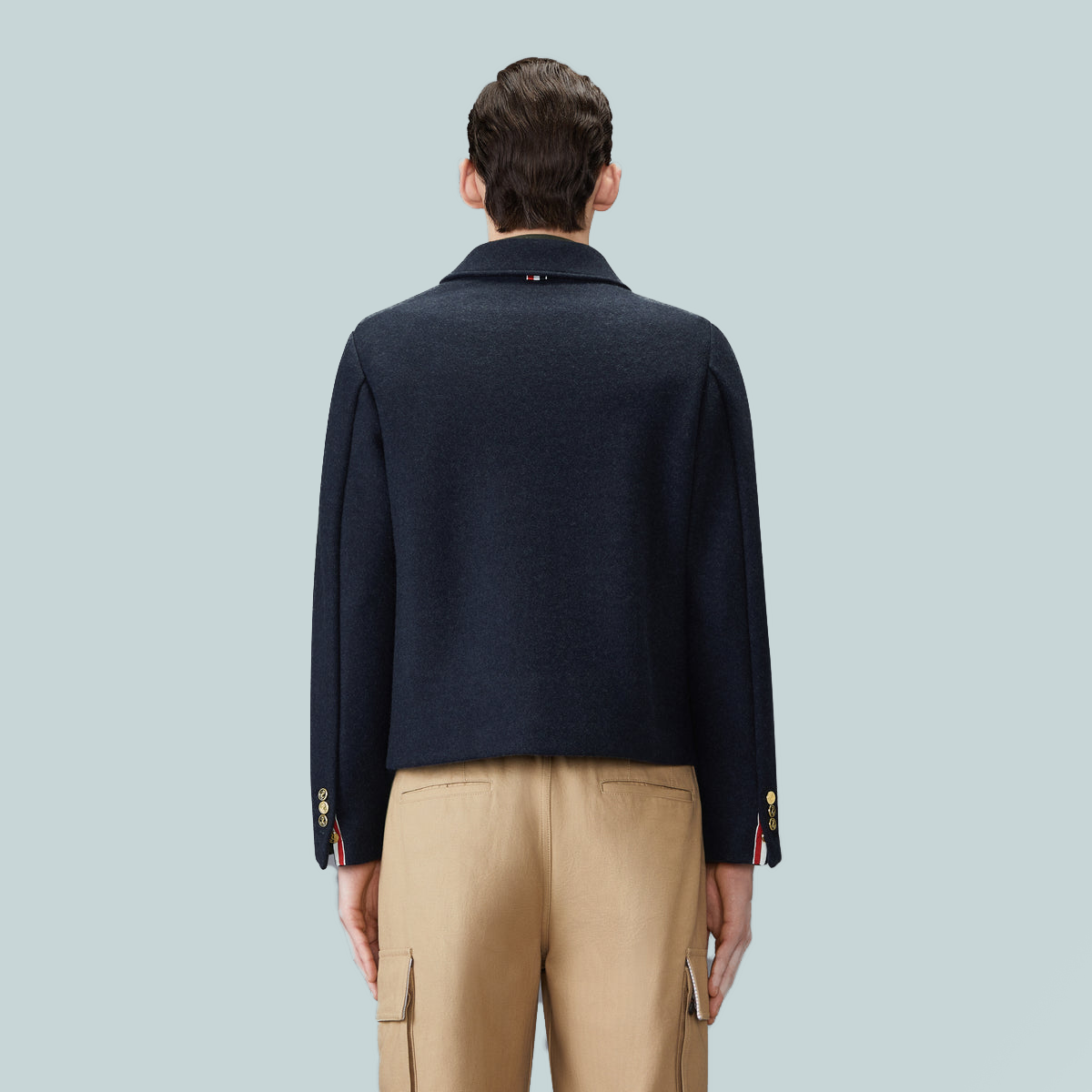 Cashmere Double Face Jacket Navy