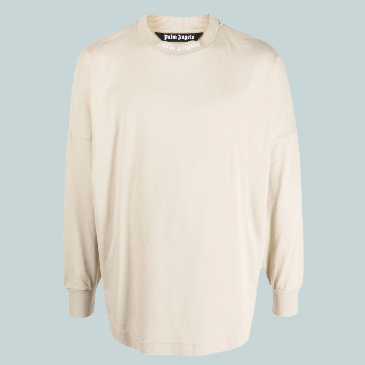 Classic Logo Over Tee L/S Beige White