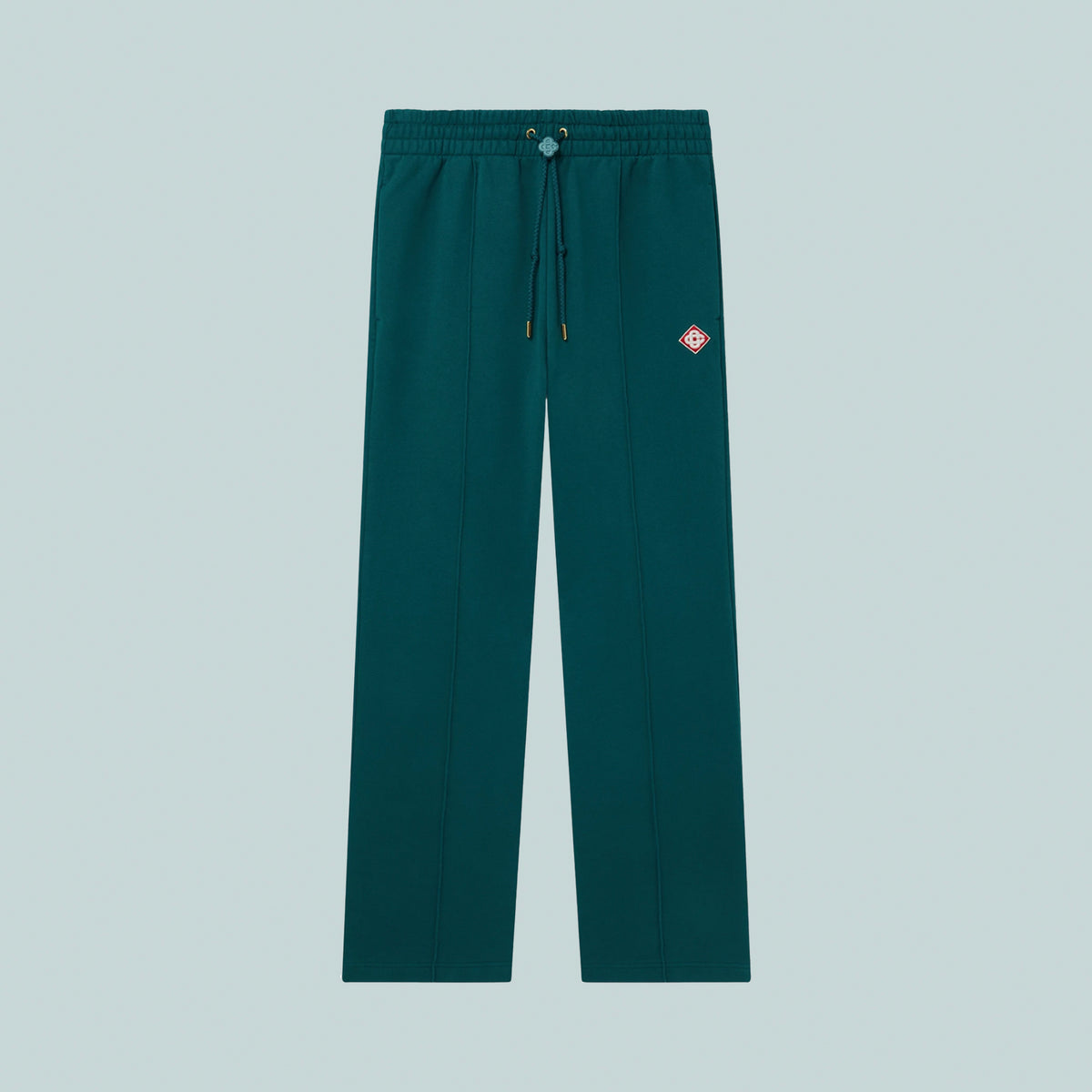 Diamond Logo Patch Open Hem Jogger Green