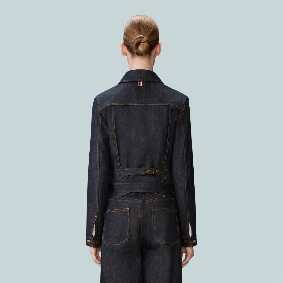 Women's Shrunken Jacket Selvedge Denim Navy