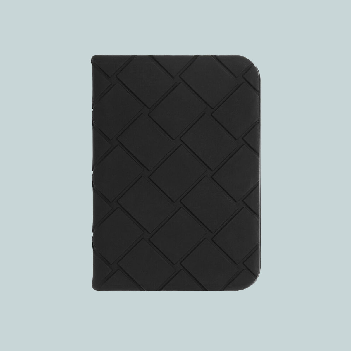 Rubber Flap Card Case Black